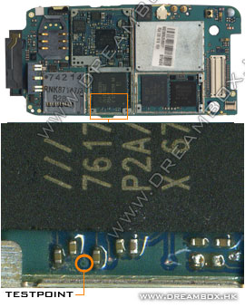 Testpoints for Sony Ericsson W710 A1
